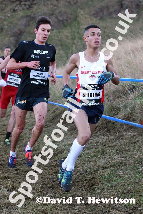 Matthew Shirling junior mens 4k BUPA Great Edinburgh Cross Country. Photo: David T. Hewitson/Sports for All Pics